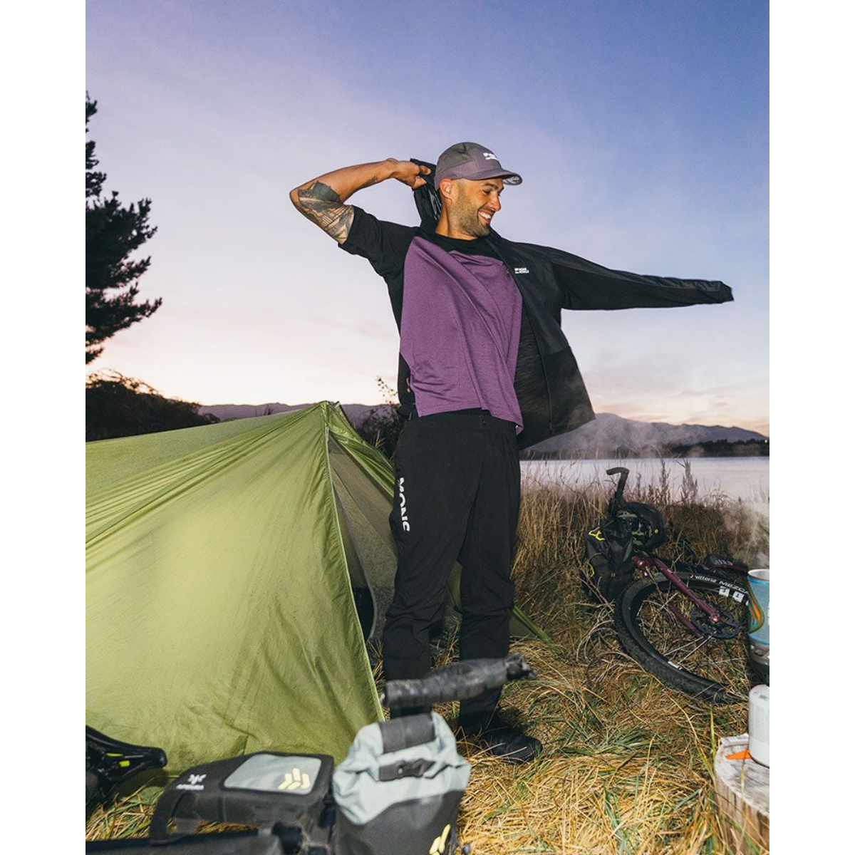 Mons Royale Mens Diversion Merino Trail Pants Black