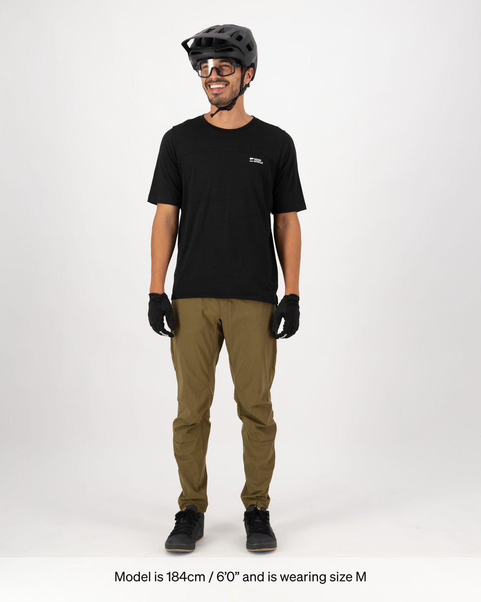 Mons Royale Mens Diversion Merino Trail Pants Dark Olive