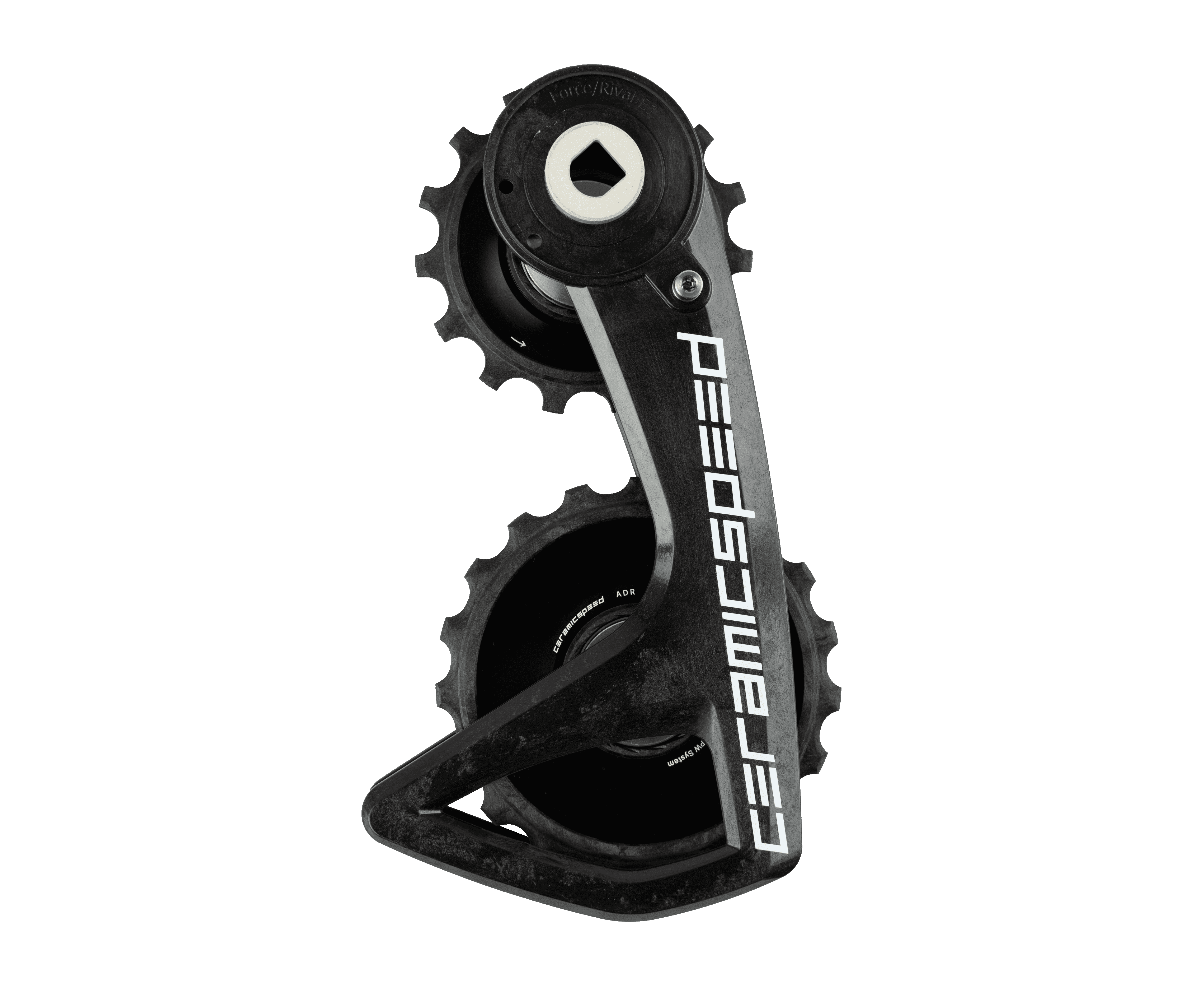 OSPW RS ALPHA for SRAM Force E1/Rival E1 Black TEAM Logo