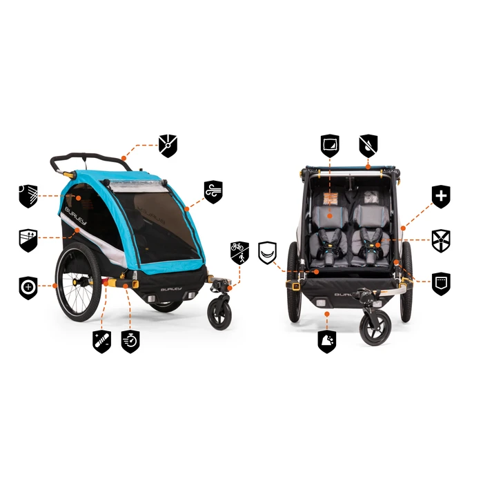 Burley D'Lite X - Double Cykelanhænger