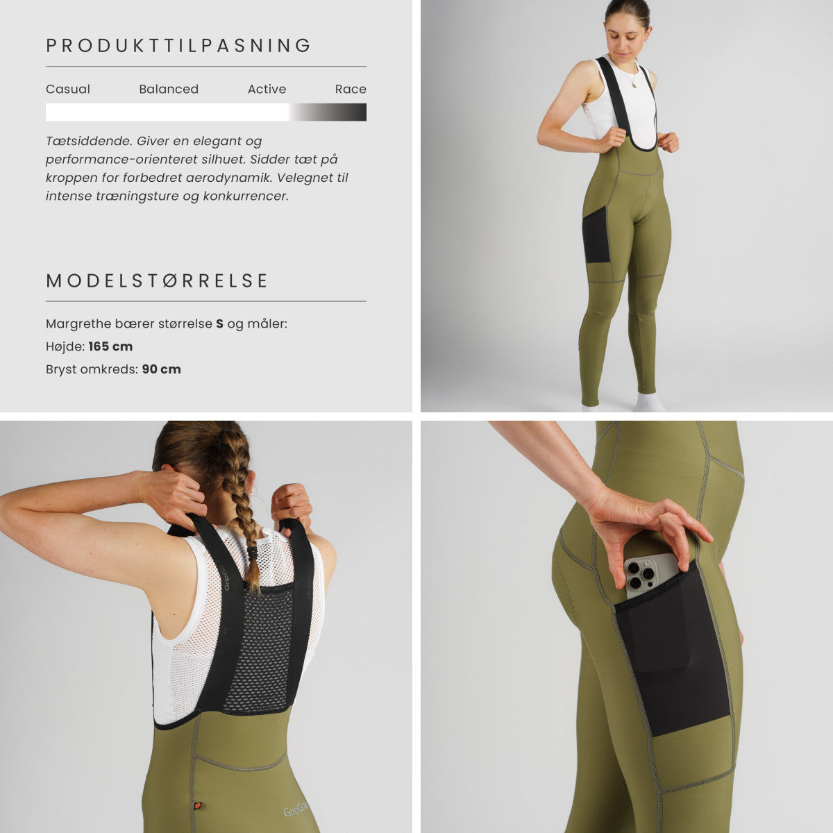 GripGrab PACR Thermo bibtights til damer