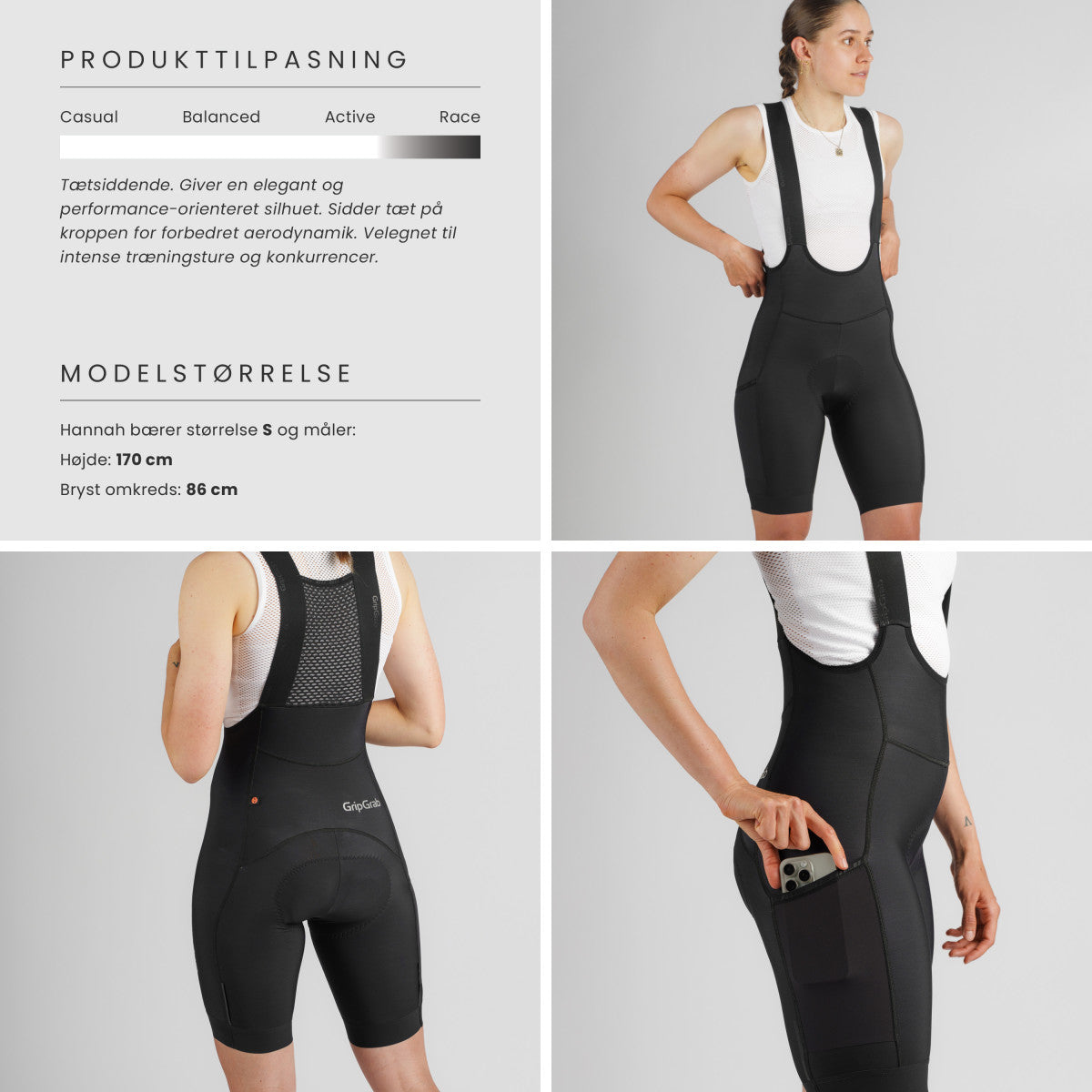 GripGrab PACR Thermo bibshorts til damer
