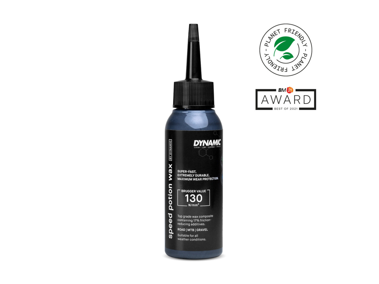 Dynamic Speed Potion Wax. Effektiv kædevoks, som sparer nogle watt. Meget miljøvenligt produkt.