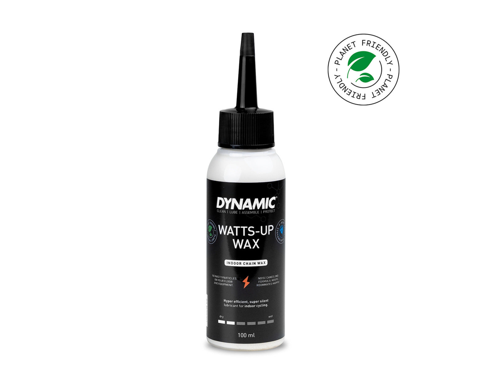 Dynamic Watts-Up Wax 100ml bottle- Super nem kædesmøring med biologisk nedbrydeligt produkt. Spar nogle watt.