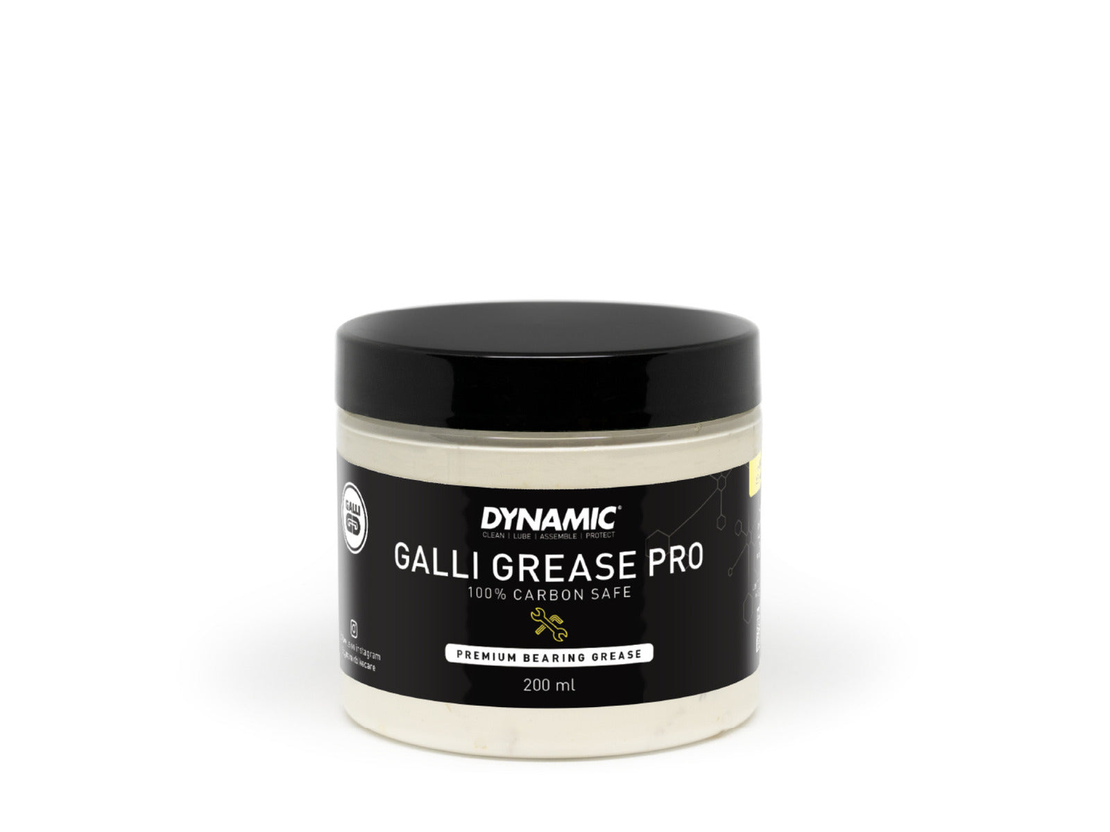Dynamic Galli Grease Pro 150g Jar. Carbon safe fedtstof til smøring af lejer, nav og meget andet. Miljøvenligt produkt.