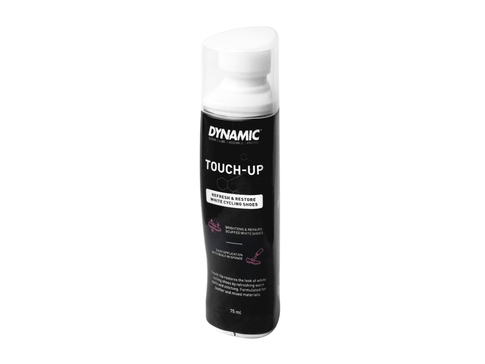 Dynamic Touch Up Shoe Whitener 75ml. Nem og miljøvenlig pudsning af dine hvide cykelsko.