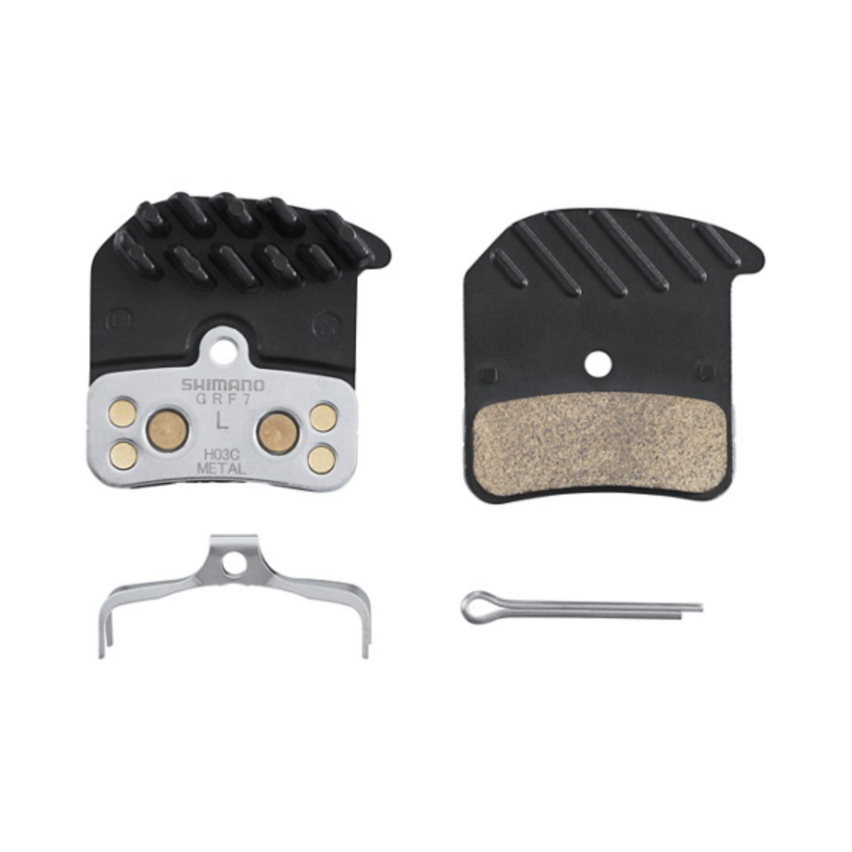 SHIMANO SKIVEBREMSEKLODS BP-H03C-MF SINTRET MED FINNE 1 par