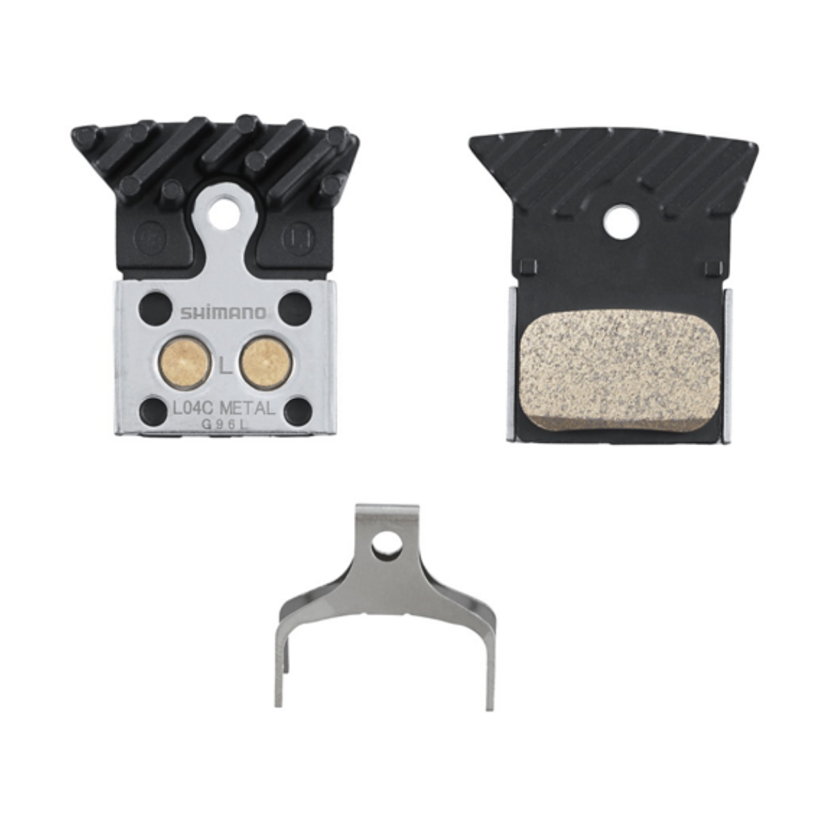 SHIMANO SKIVEBREMSEKLODS BP-L04C-MF SINTRET MED FINNE 1 par