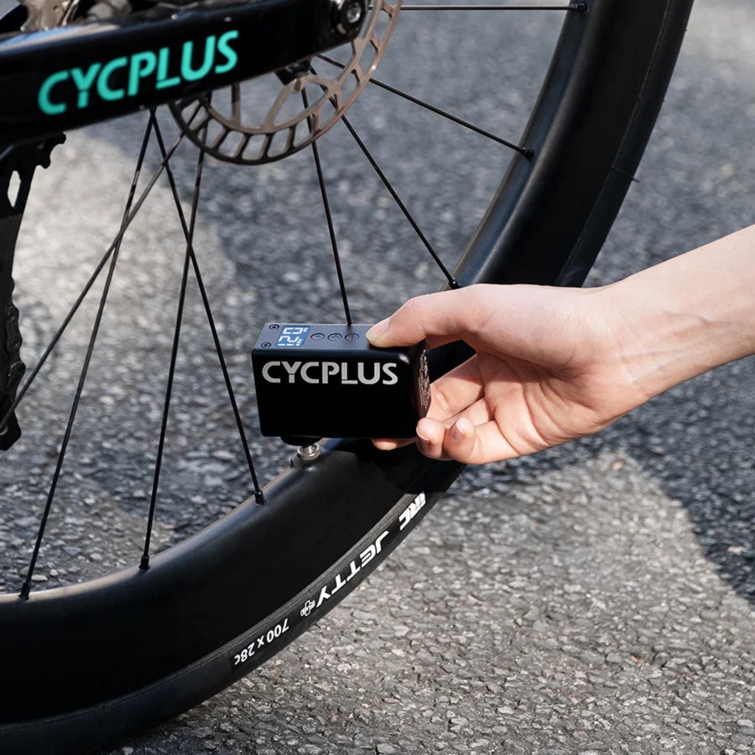 Cycplus AS2 PRO Elektrisk cykelpumpe