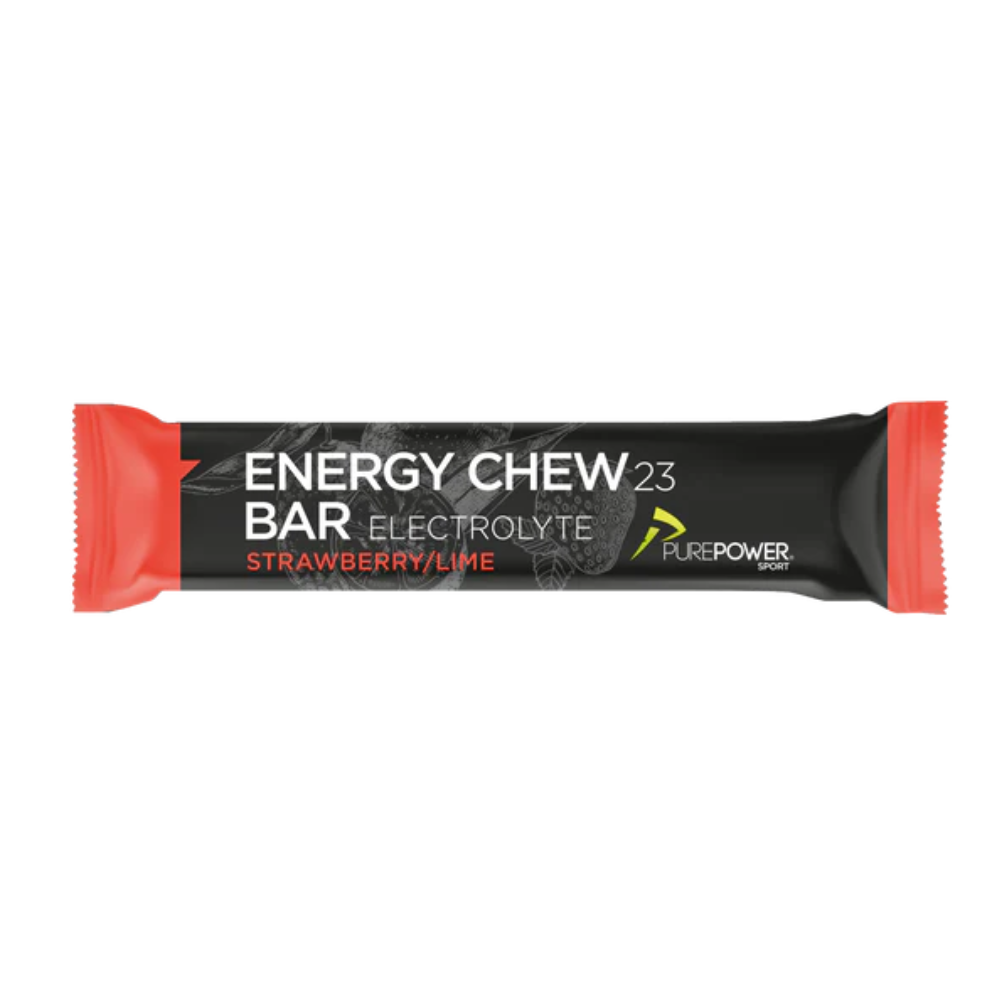 Purepower Energy Chew Bar Elektrolyt Jordbær/Lime