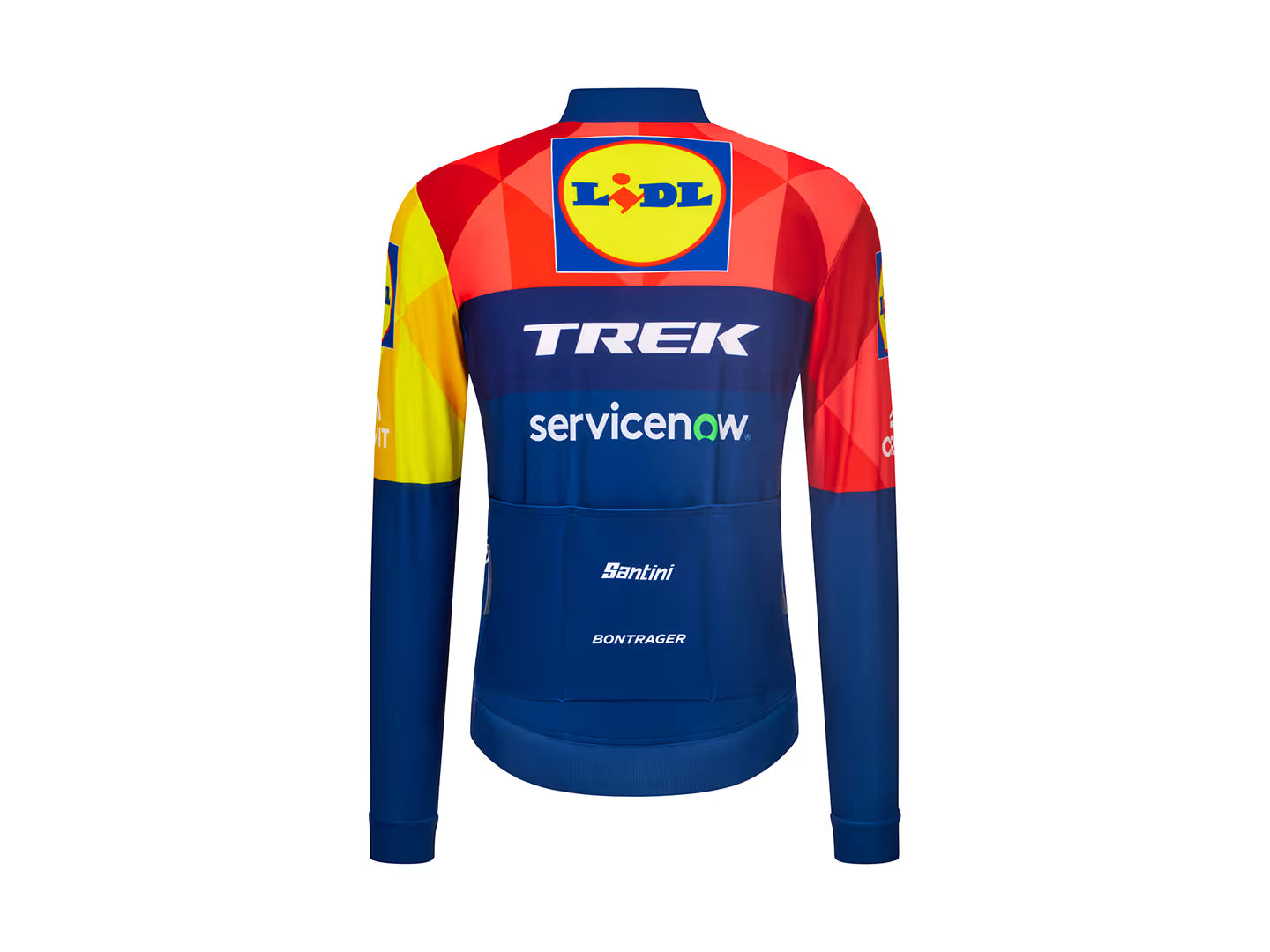 Santini Lidl-Trek Team Replica langærmet varm cykeltrøje