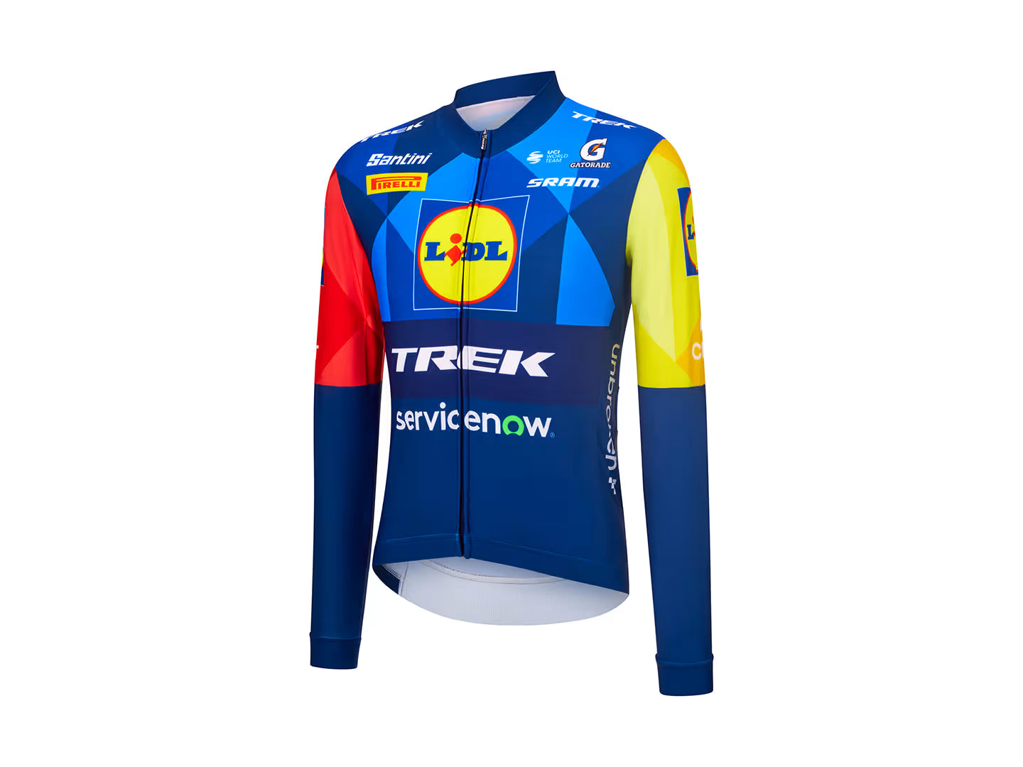 Santini Lidl-Trek Team Replica langærmet varm cykeltrøje