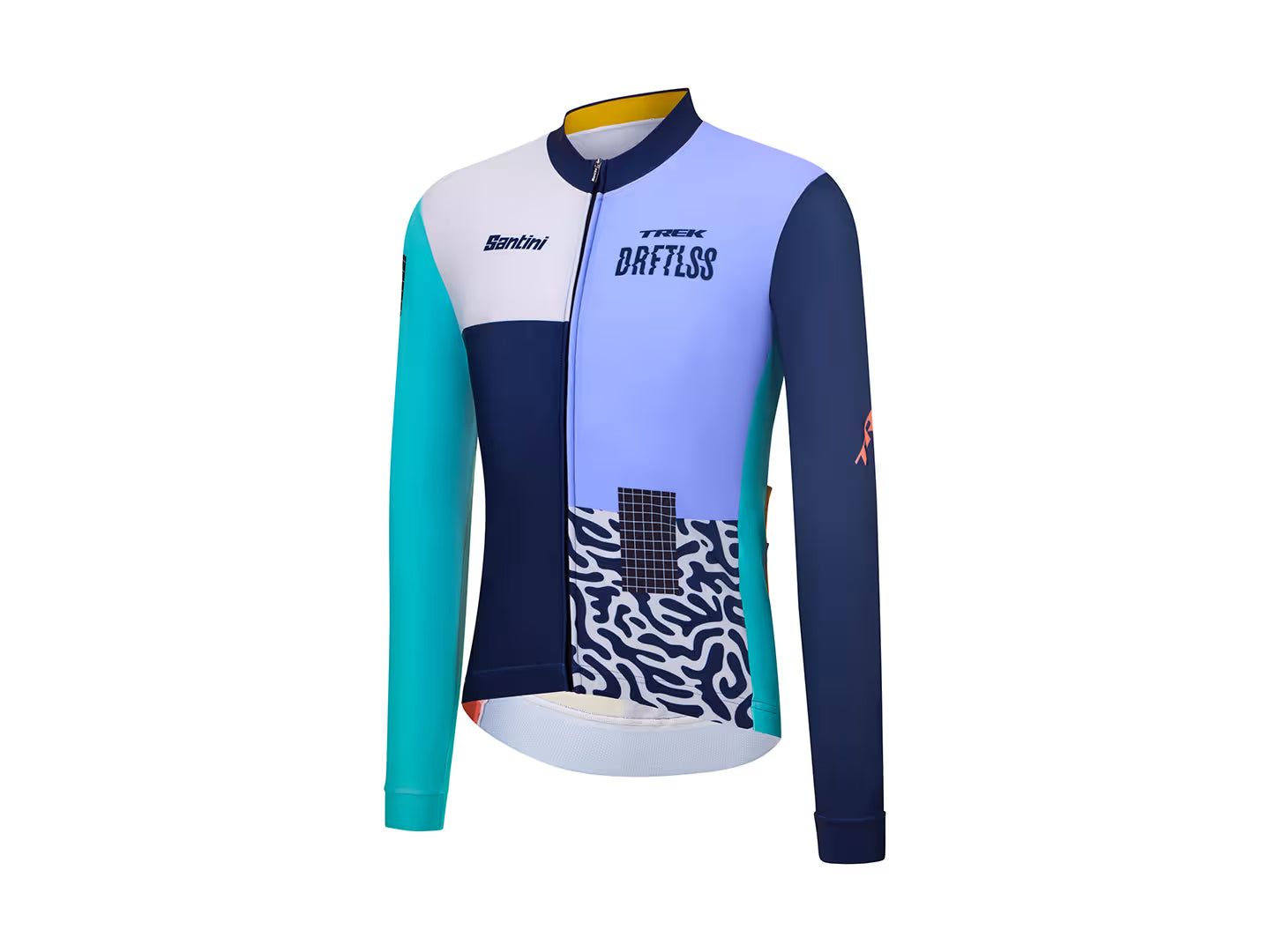 Santini Trek Driftless Team Replica isolerende langærmet cykeltrøje