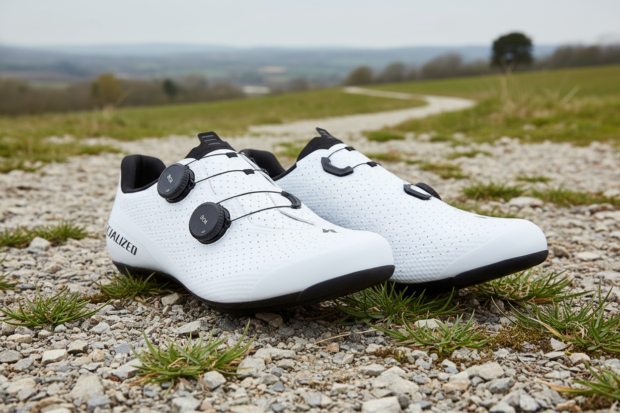 Specialized Torch 3.0 cycling shoes on outdoor terrain