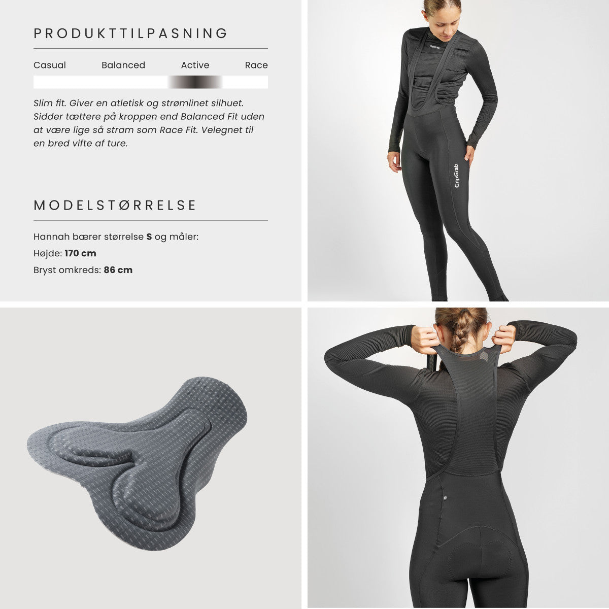 GripGrab RIDE Thermo bibtights til damer
