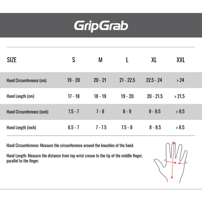 Grip Grab Vertical InsideGrip™ Langfingret Handske