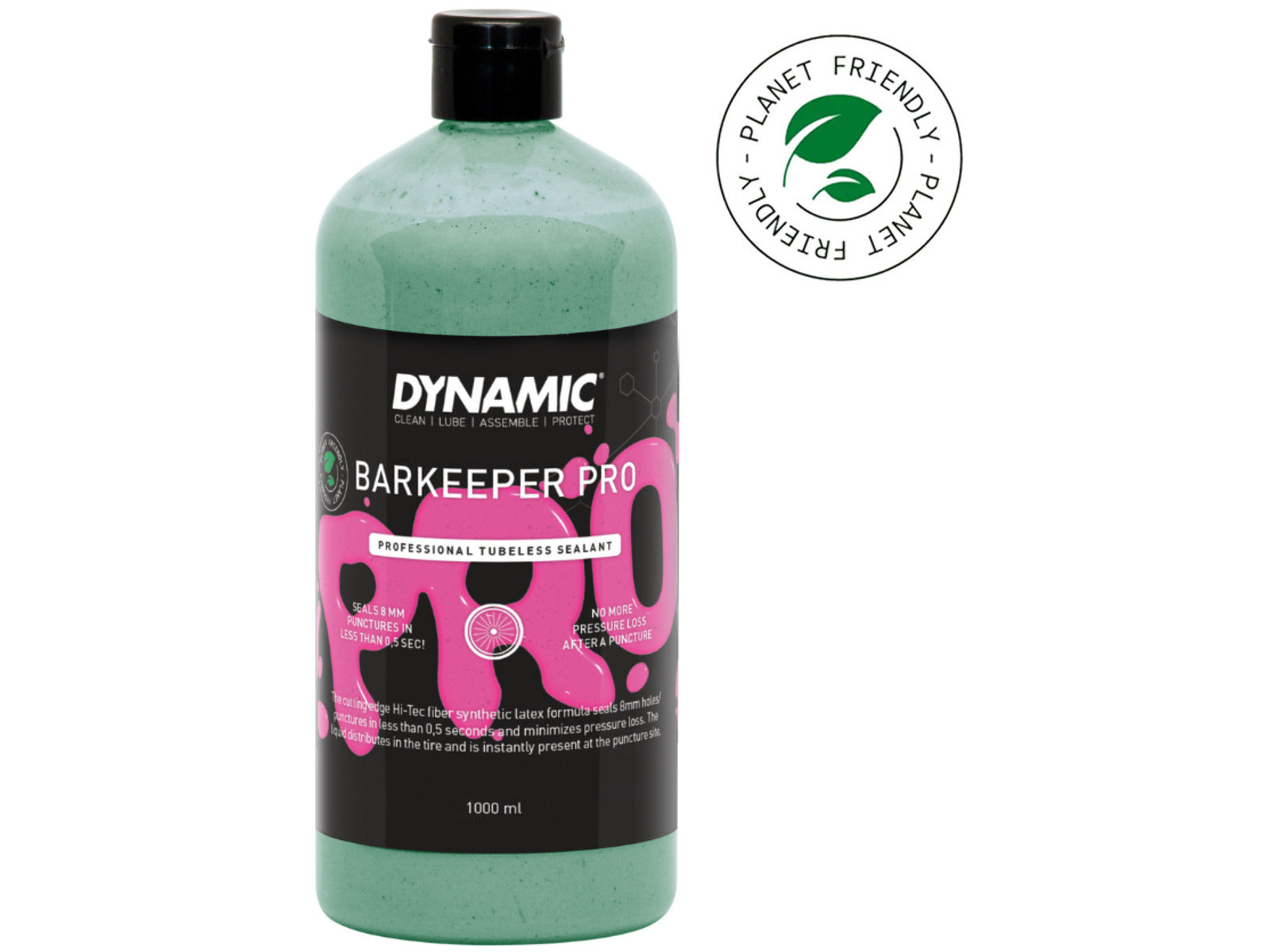 Dynamic Barkeeper Pro. Meget effektiv, miljø- og allergivenlig tubeless-væske. Lukker hurtigt punkteringer. Kvalitet fra tyske Dynamic.  