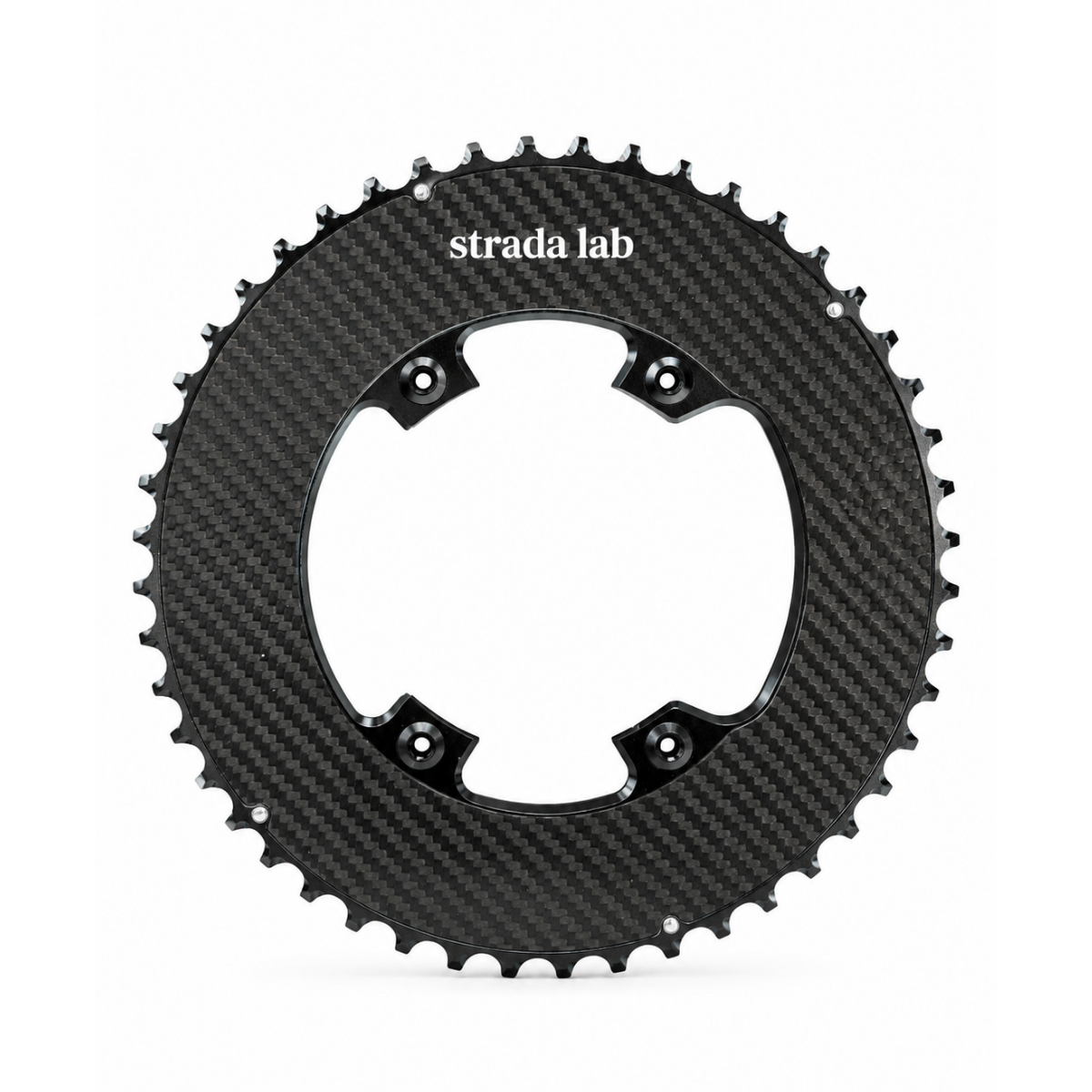 Strada Lab 2x EVO Carbon Chainring Set