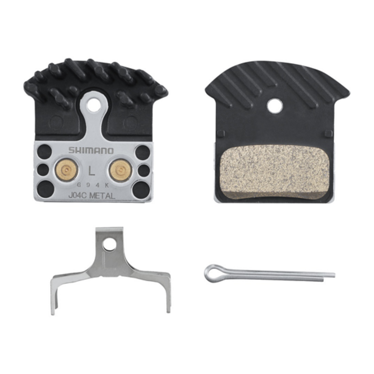 SHIMANO SKIVEBREMSEKLODS BP-J04C-MF SINTRET MED FINNE 1 par