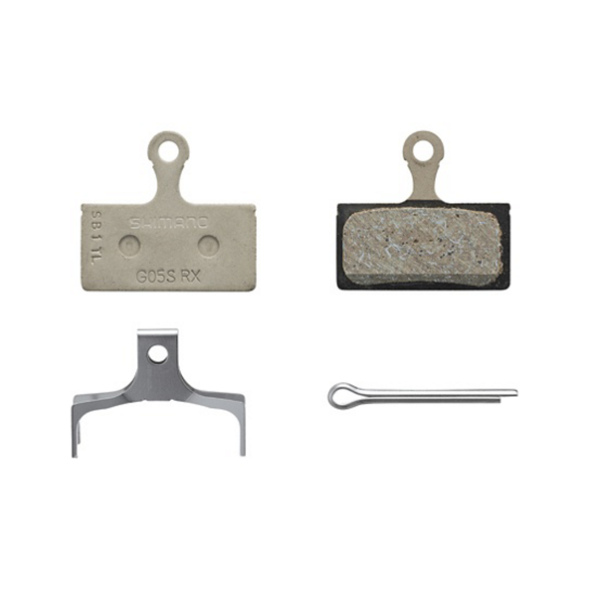 SHIMANO SKIVEBREMSEKLODS BP-G05S-RX RESIN UDEN FINNE 1 par