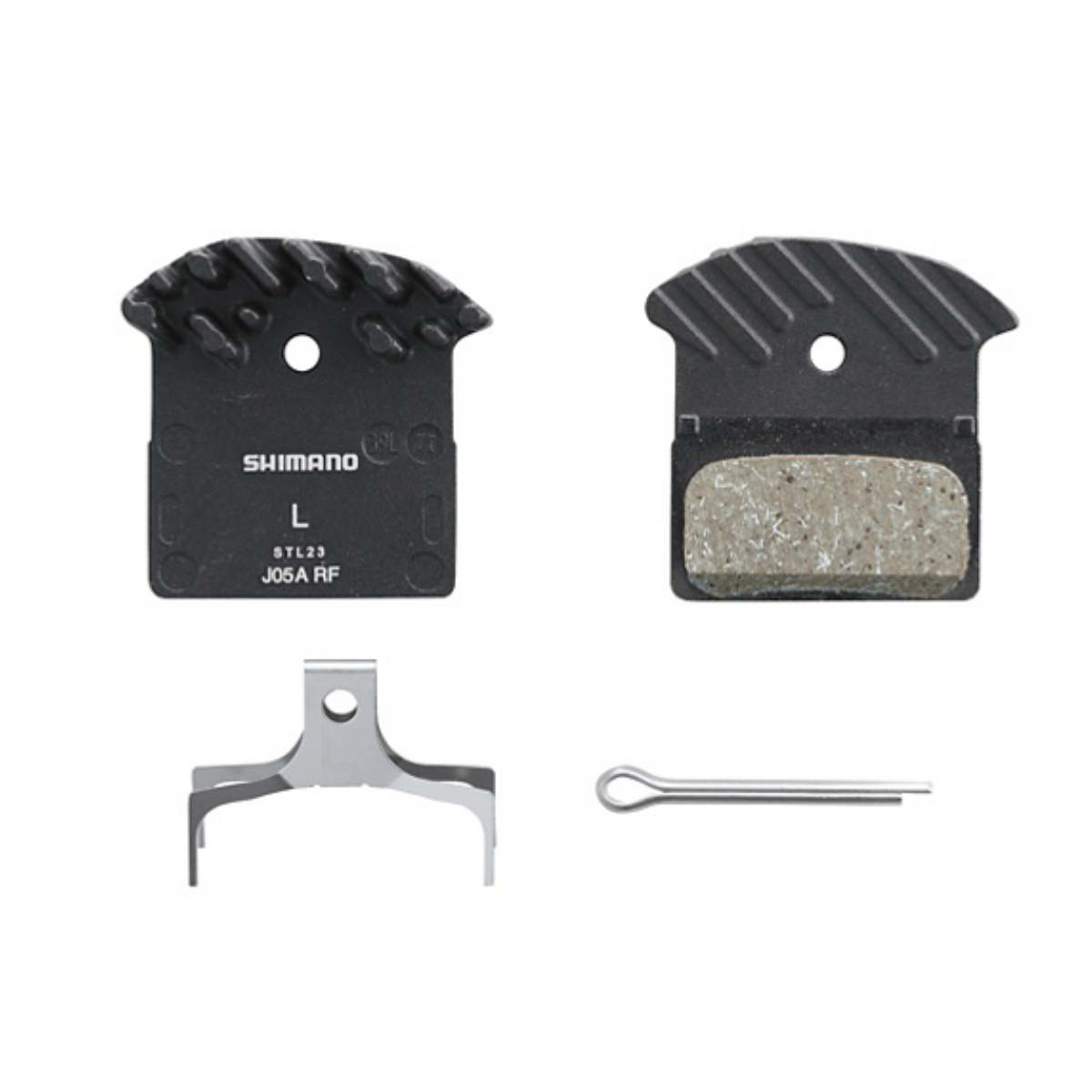 SHIMANO SKIVEBREMSEKLODS BP-J05A-RF RESIN MED FINNE 1 par