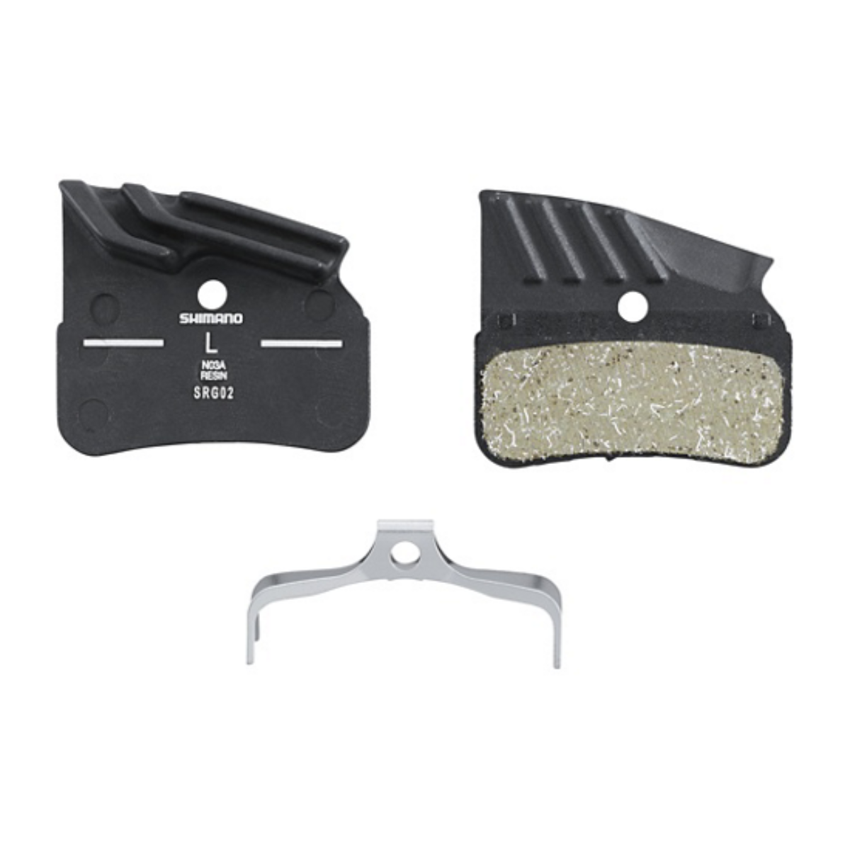 SHIMANO SKIVEBREMSEKLODS BP-N03A-RF RESIN MED FINNE 1 par