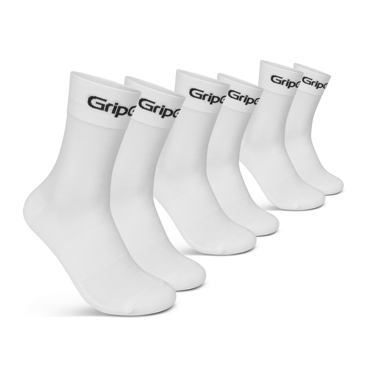 GripGrab RIDE Regular Cut Sokker 3-pak - Hvid
