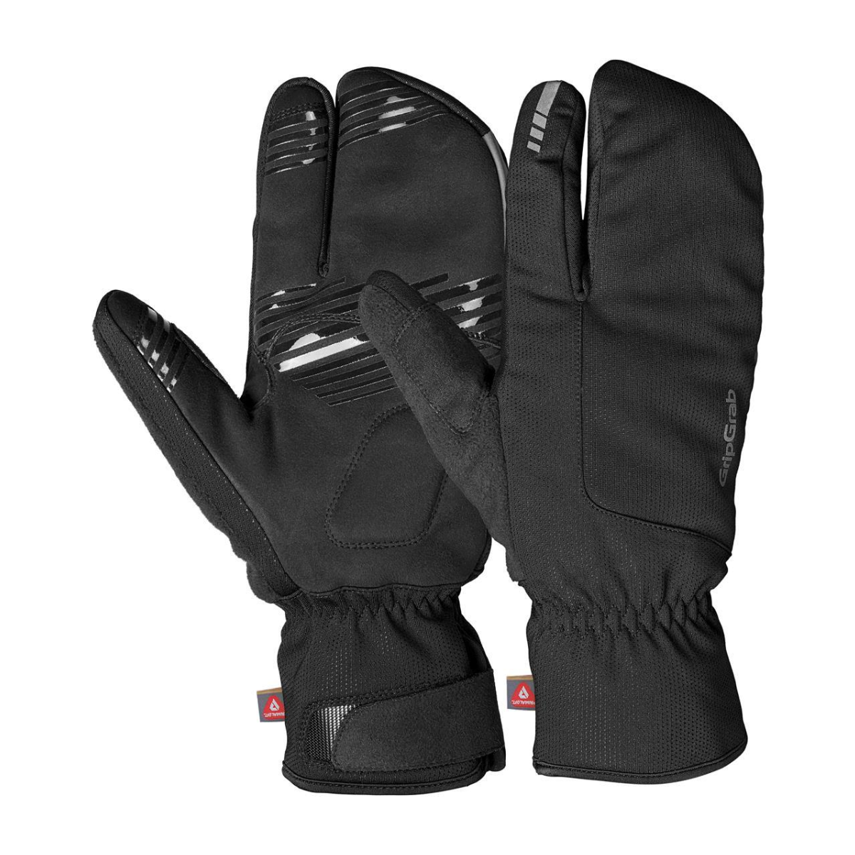 GripGrab Nordic 2 Vindtæt 'Deep Winter' Lobster Handsker - Sort