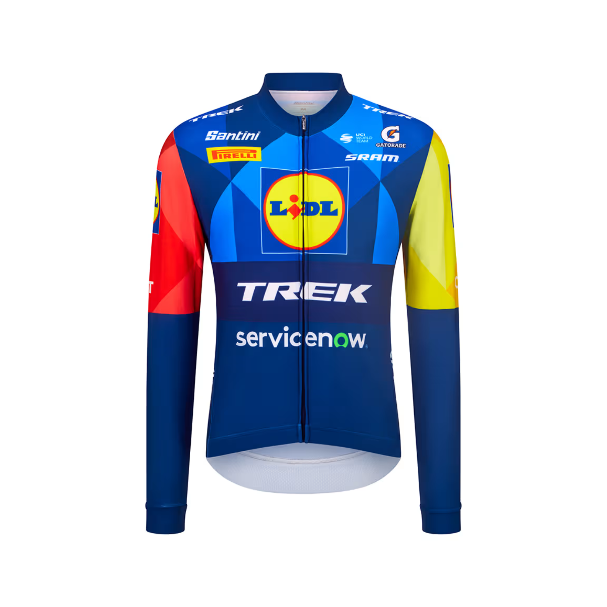 Santini Lidl-Trek Team Replica langærmet varm cykeltrøje