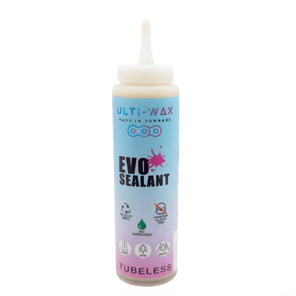 Ultiwax EVO Sealant, Hurtig og effektiv forsegling af punkteringer i tubeless-dæk. Miljø- og allergivenligt produkt. 