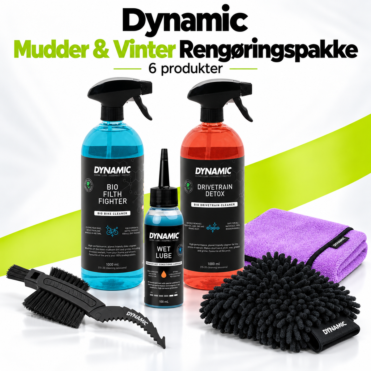 Dynamic Mudder & Vinter Rengøringspakke – 6 produkter