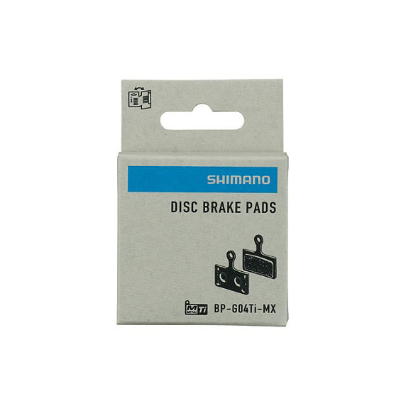 SHIMANO SKIVEBREMSEKLODS BP-G04TI-MX SINTRET UDEN FINNE 1 par
