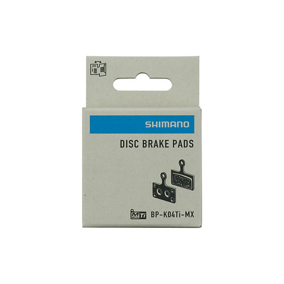 SHIMANO SKIVEBREMSEKLODS BP-K04TI-MX SINTRET UDEN FINNE 1 par