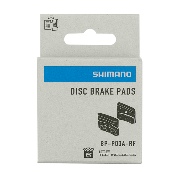 SHIMANO SKIVEBREMSEKLODS BP-P03A-RF RESIN MED FINNE 1 par