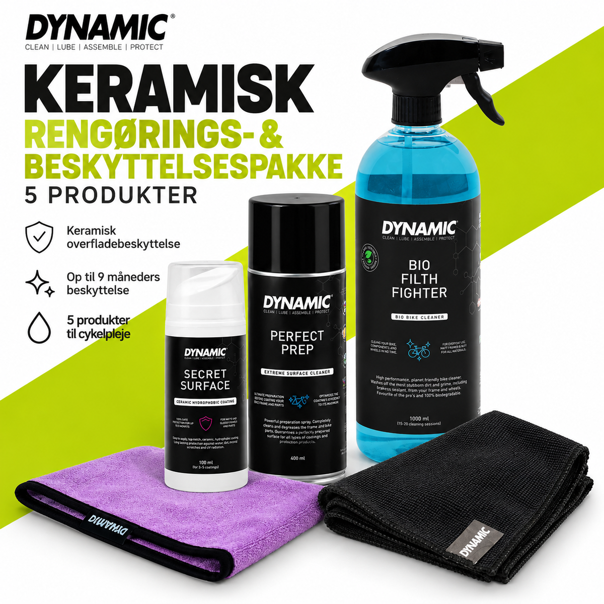 Dynamic Keramisk Rengørings- & Beskyttelsespakke