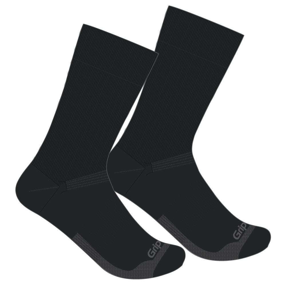 GripGrab EXPLR High Cut Sokker - Sort